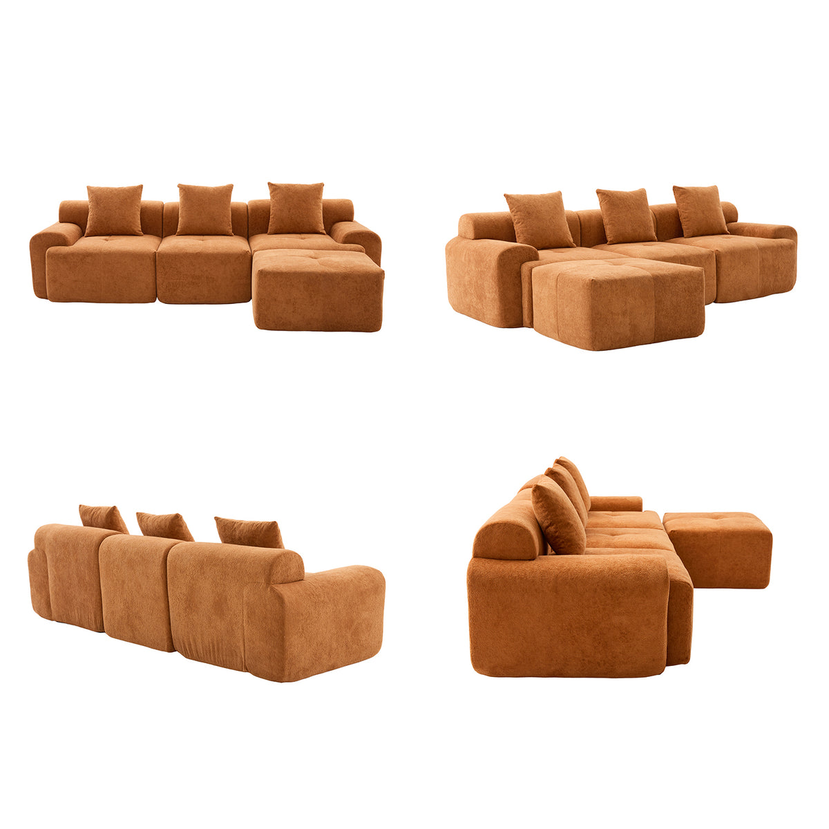 2-Sitzer-Schlafsofa aus dunkelgrauem Stoff mit Seitentaschen, modernes Schlafsofa