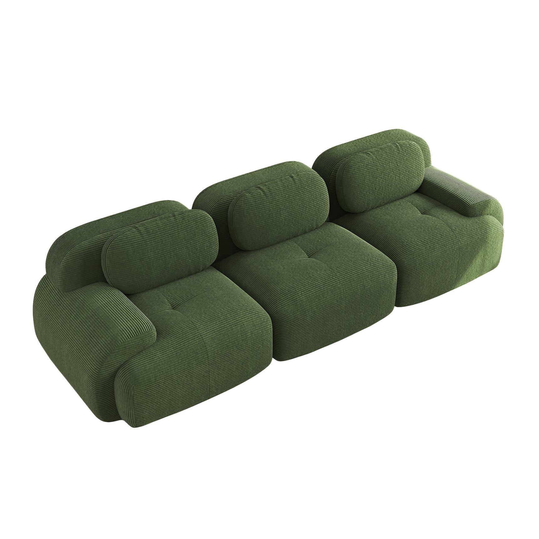 2-seater sofa bed in dark gray fabric with side pockets, modern convertible sofa