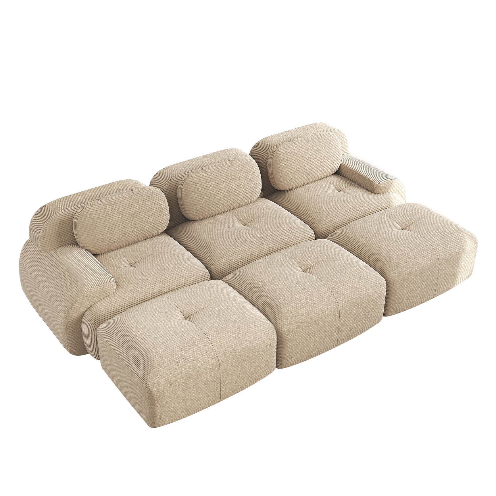 2-Sitzer-Schlafsofa aus dunkelgrauem Stoff mit Seitentaschen, modernes Schlafsofa