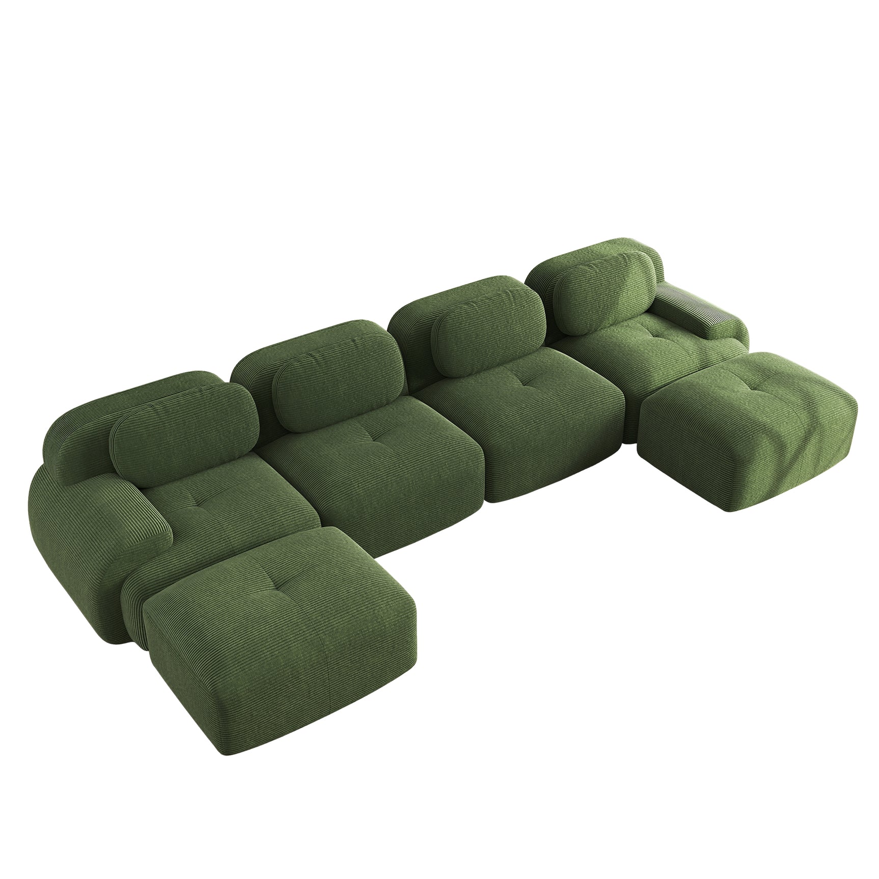 2-seater sofa bed in dark gray fabric with side pockets, modern convertible sofa