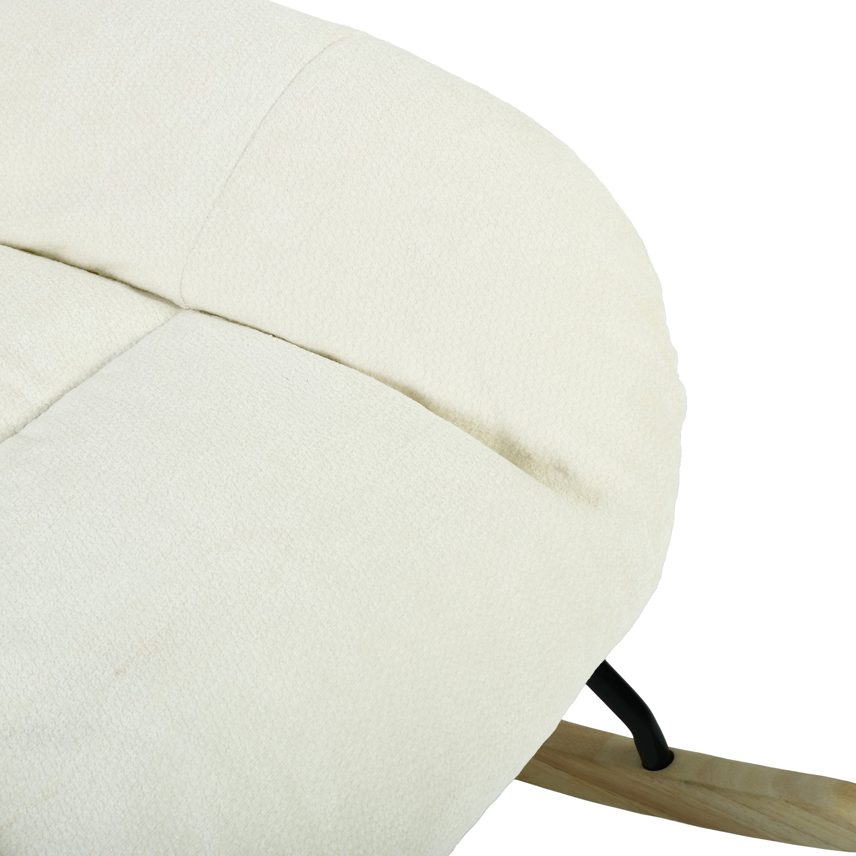 Einstellbare ergonomische Büro -Sessel mit Stoff Armlehnen weiße Schleife - Thomasina