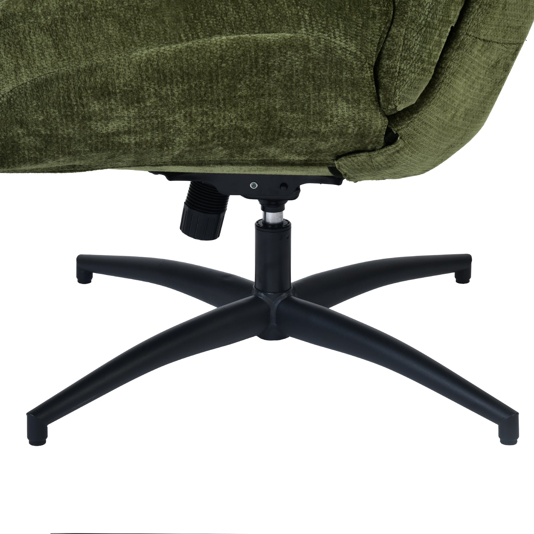 Einstellbare ergonomische Büro -Sessel mit Stoff Armlehnen weiße Schleife - Thomasina