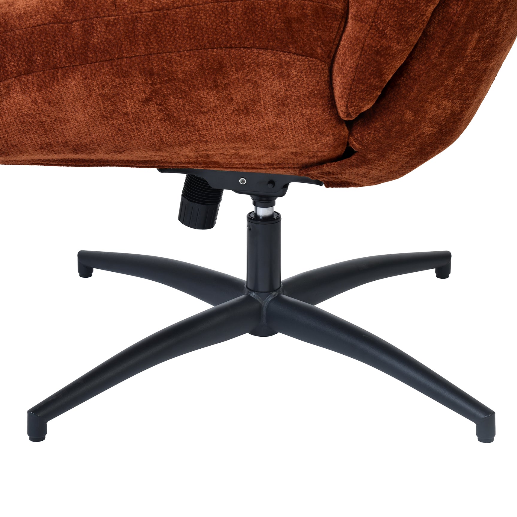 Einstellbare ergonomische Büro -Sessel mit Stoff Armlehnen weiße Schleife - Thomasina