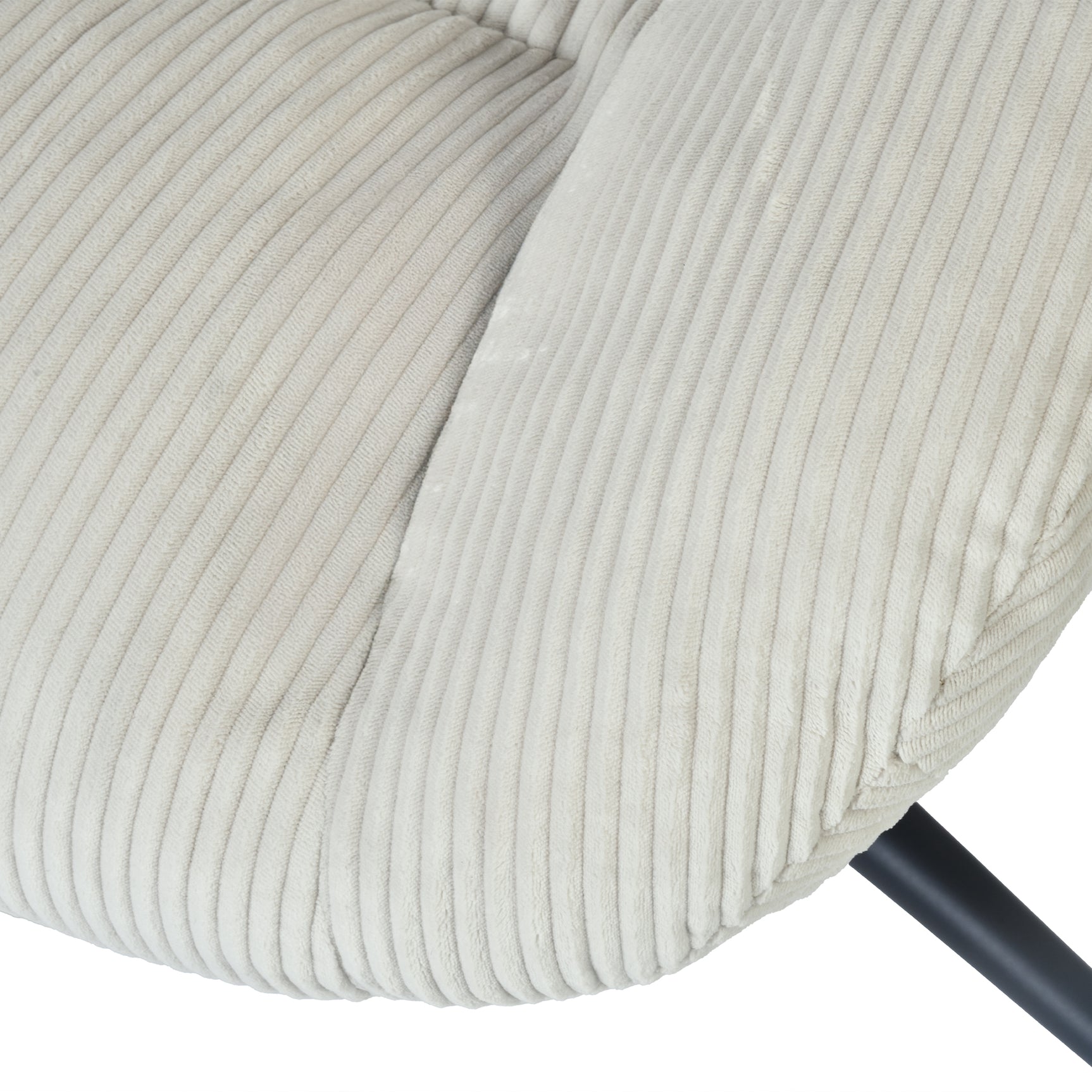 Einstellbare ergonomische Büro -Sessel mit Stoff Armlehnen weiße Schleife - Thomasina