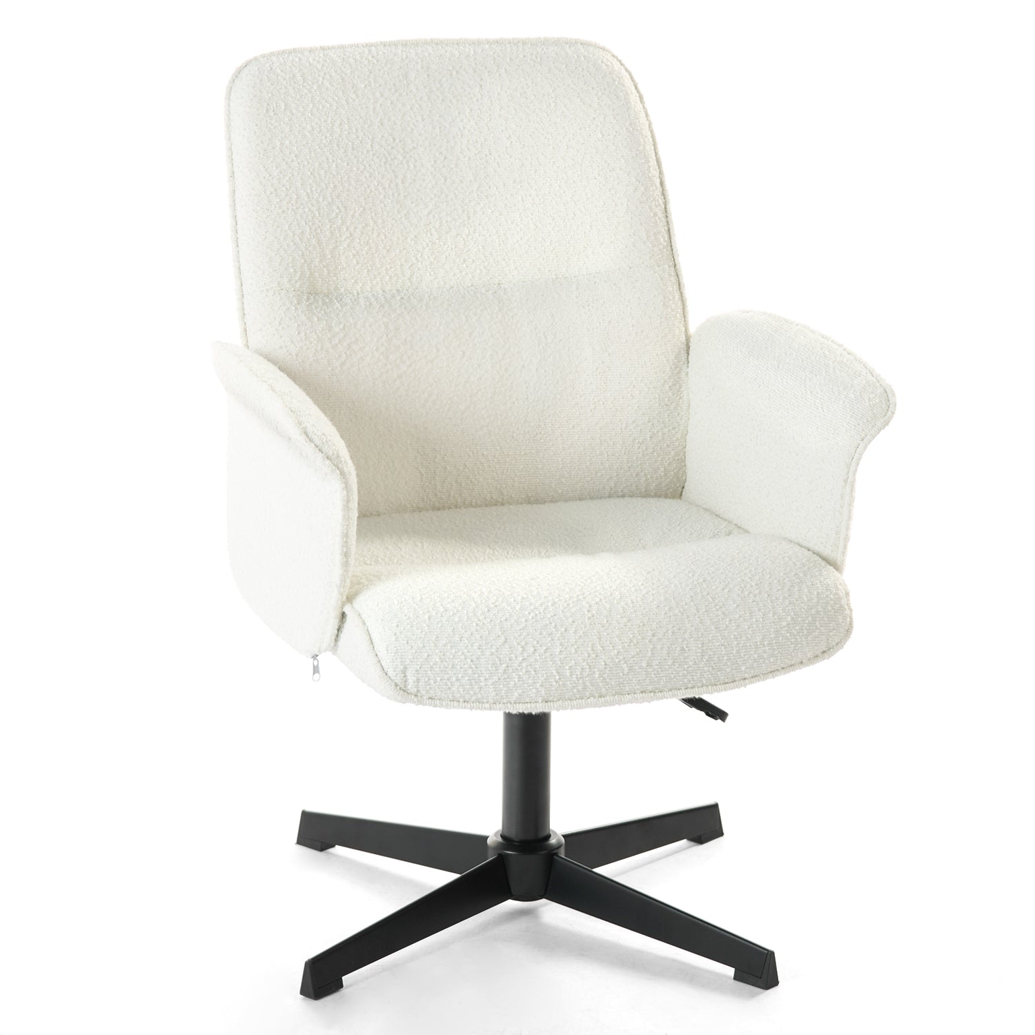 Einstellbare ergonomische Büro -Sessel mit Stoff Armlehnen weiße Schleife - Thomasina