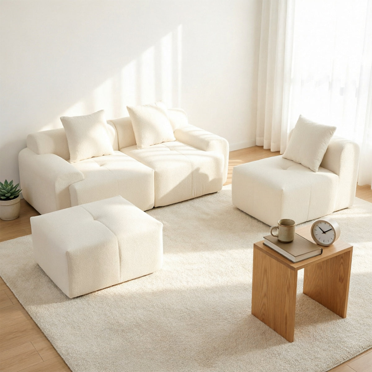 2-Sitzer-Schlafsofa aus dunkelgrauem Stoff mit Seitentaschen, modernes Schlafsofa