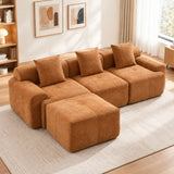 2-Sitzer-Schlafsofa aus dunkelgrauem Stoff mit Seitentaschen, modernes Schlafsofa