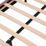 Packaged children's bed 90 × 190 cm with LEDs, in pink velvet with adjustable headboard and slatted base (without mattresses)