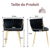 Set of 4 Industrial Style Dining Chairs With Braided File in Beige fabric - Miliana