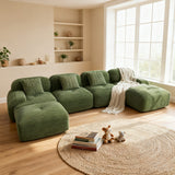2-seater sofa bed in dark gray fabric with side pockets, modern convertible sofa