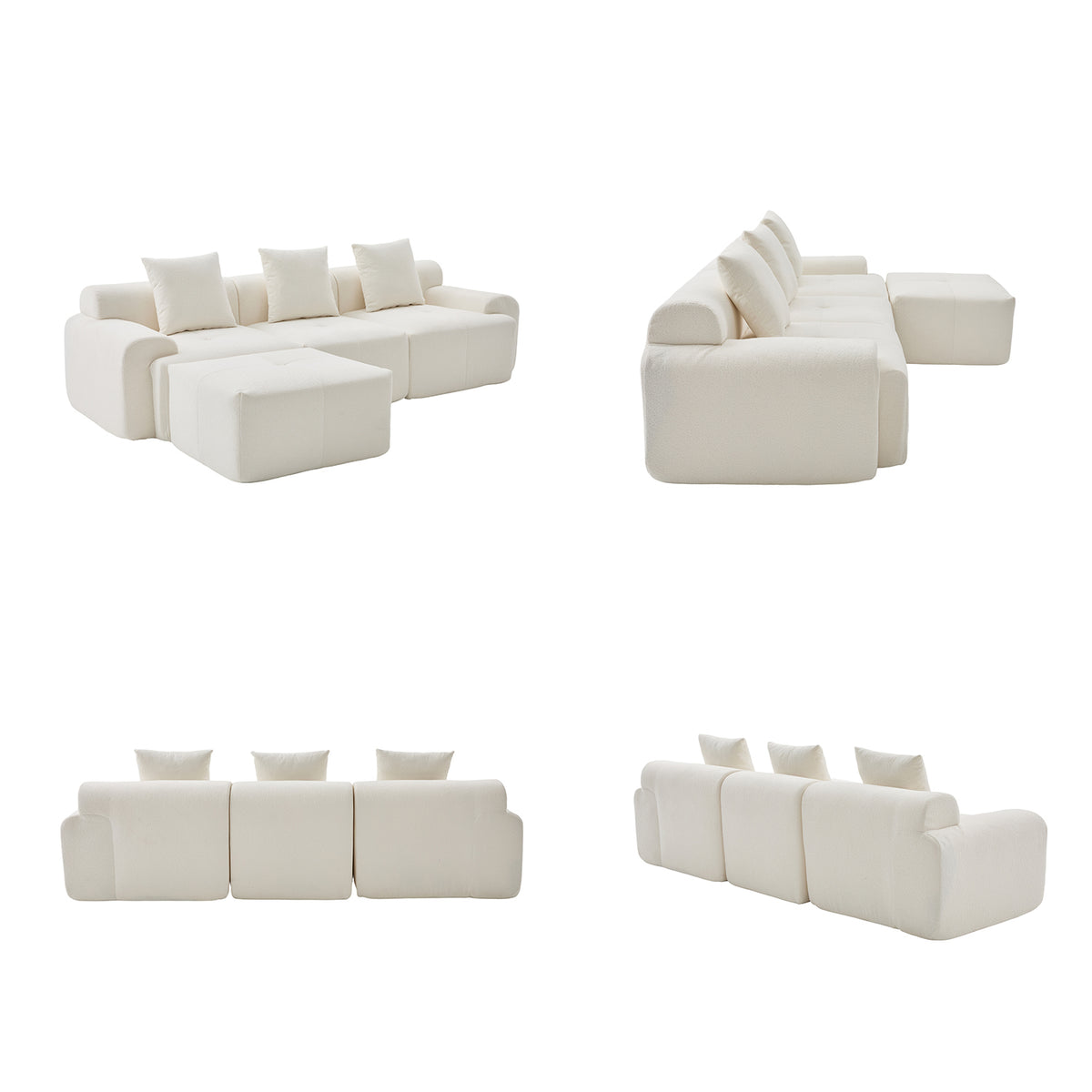 2-Sitzer-Schlafsofa aus dunkelgrauem Stoff mit Seitentaschen, modernes Schlafsofa