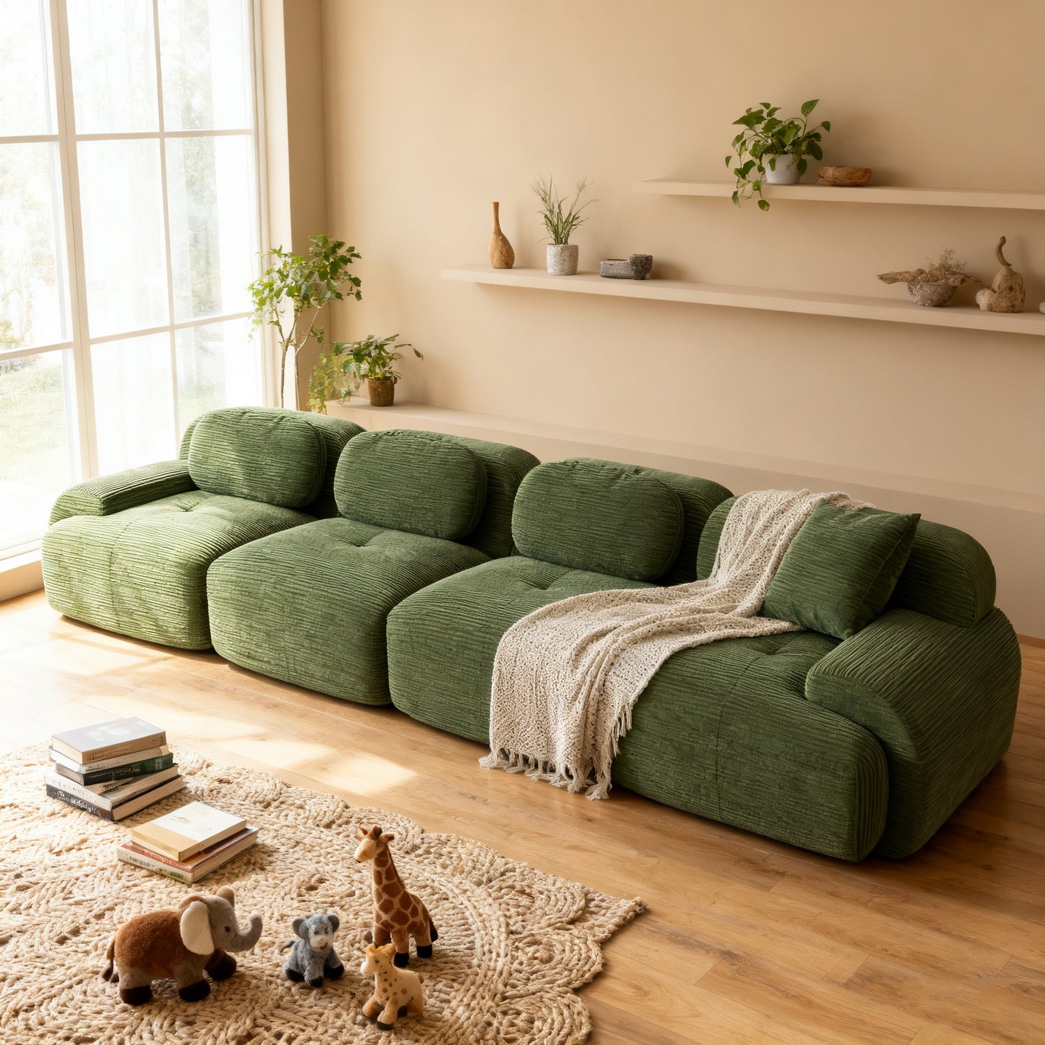 2-Sitzer-Schlafsofa aus dunkelgrauem Stoff mit Seitentaschen, modernes Schlafsofa