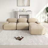 2-seater sofa bed in dark gray fabric with side pockets, modern convertible sofa
