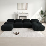 2-Sitzer-Schlafsofa aus dunkelgrauem Stoff mit Seitentaschen, modernes Schlafsofa