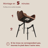 Round Table Table Table Table Timber Ø80 cm with 4 black velvet chairs, modern and comfortable style