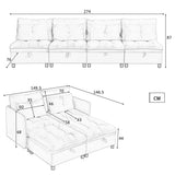2-Sitzer-Sofa aus beigem Stoff im skandinavischen Stil – AHBARM