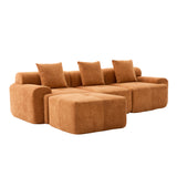 2-Sitzer-Schlafsofa aus dunkelgrauem Stoff mit Seitentaschen, modernes Schlafsofa
