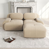 2-Sitzer-Schlafsofa aus dunkelgrauem Stoff mit Seitentaschen, modernes Schlafsofa