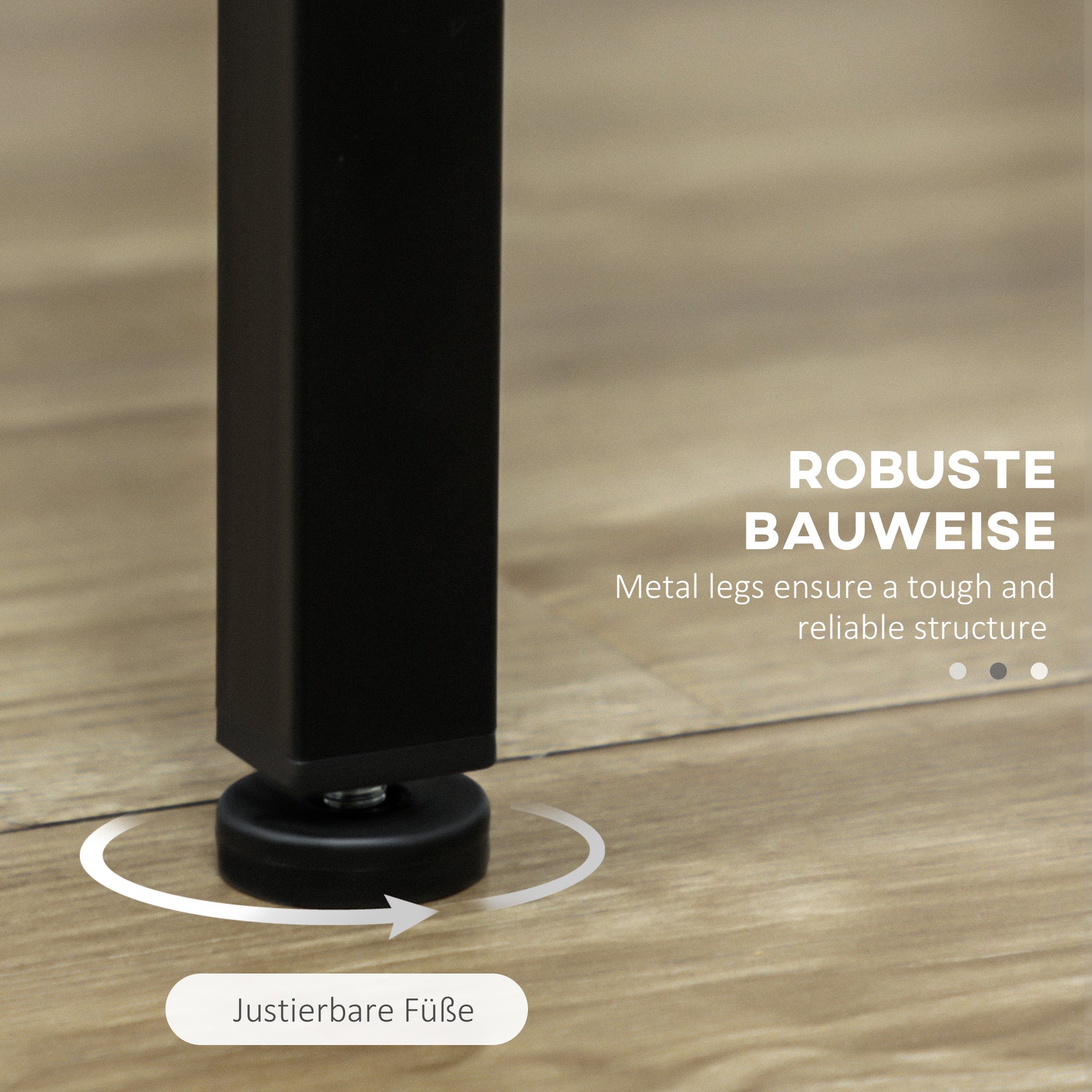 Ensemble de table haute avec quatre tabourets au design industriel gris en métal