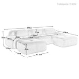 2-Sitzer-Schlafsofa aus dunkelgrauem Stoff mit Seitentaschen, modernes Schlafsofa