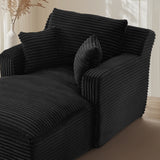 2-Sitzer-Sofa aus beigem Stoff im skandinavischen Stil – AHBARM