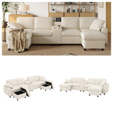 2-Sitzer-Sofa aus beigem Stoff im skandinavischen Stil – AHBARM
