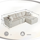 2-Sitzer-Schlafsofa aus dunkelgrauem Stoff mit Seitentaschen, modernes Schlafsofa
