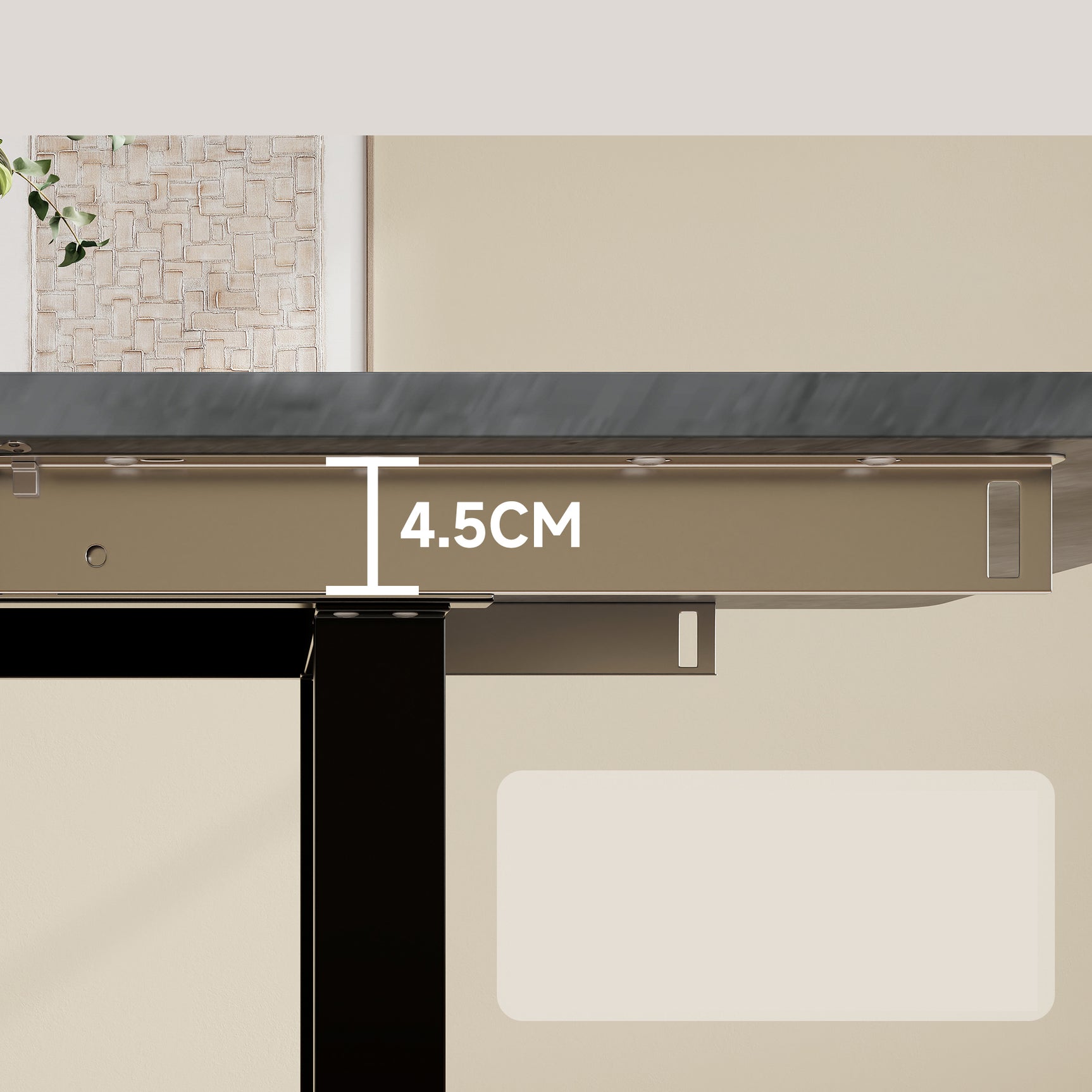 Table à manger gris extensible à trois rallonges avec pieds métalliques