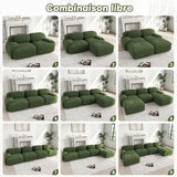 2-seater sofa bed in dark gray fabric with side pockets, modern convertible sofa