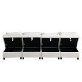 2-Sitzer-Sofa aus beigem Stoff im skandinavischen Stil – AHBARM