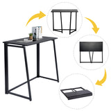 Faltbarer Desktop in schwarzem Metall und Büroschreibtisch mit geripptem Ripper - Ascoli & Ross