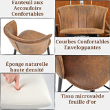 Set of 6 industrial bar stools with armrests and Sweden file - Dononic Bar