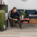HIPTIAL COWABLE COWABLE mit verstecktem Speicher, Hebung und Seitentasche, Vintage -Holz und schwarzes Metall - Zola