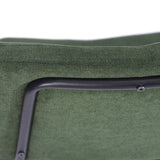 Lot de 2 tabourets de bar industriels avec dossier en tissu vert - INDEPENDENCE BAR