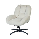 Einstellbare ergonomische Büro -Sessel mit Stoff Armlehnen weiße Schleife - Thomasina