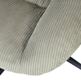 Einstellbare ergonomische Büro -Sessel mit Stoff Armlehnen weiße Schleife - Thomasina