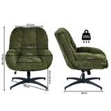 Einstellbare ergonomische Büro -Sessel mit Stoff Armlehnen weiße Schleife - Thomasina