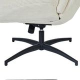 Einstellbare ergonomische Büro -Sessel mit Stoff Armlehnen weiße Schleife - Thomasina