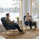 Einstellbare ergonomische Büro -Sessel mit Stoff Armlehnen weiße Schleife - Thomasina