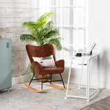Bureau/table d'ordinateur pliant scandinave avec 4 roulettes en bois blanc et en métal blanc - ASCOLI
