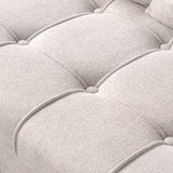 2-Sitzer-Sofa aus beigem Stoff im skandinavischen Stil – AHBARM