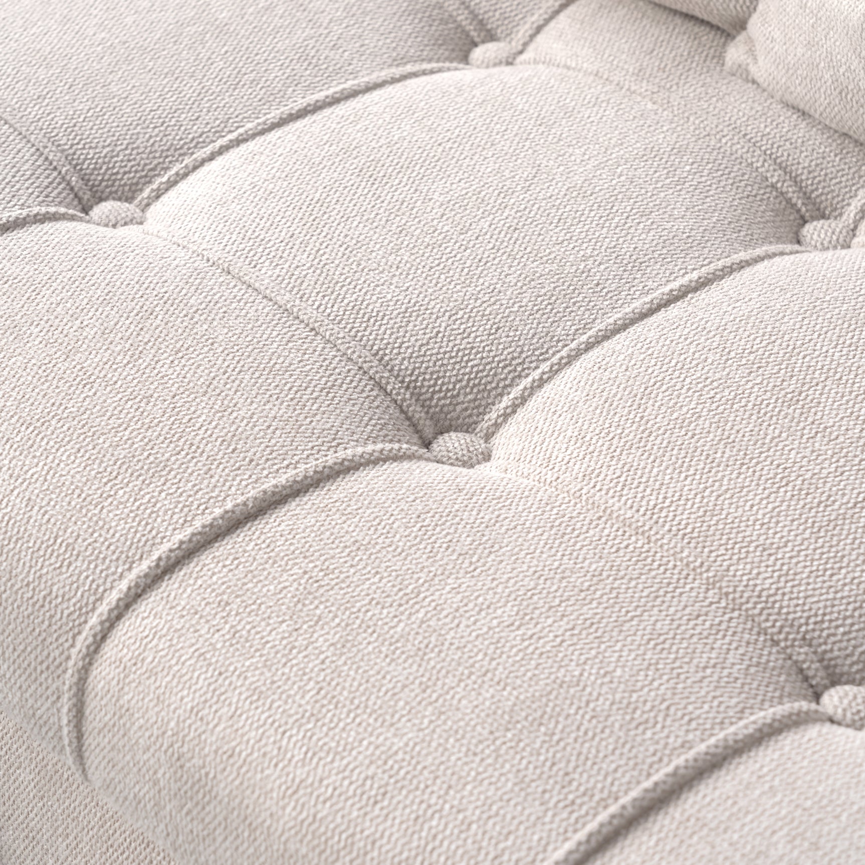 2-Sitzer-Sofa aus beigem Stoff im skandinavischen Stil – AHBARM