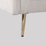 2-Sitzer-Sofa aus beigem Stoff im skandinavischen Stil – AHBARM