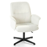 Einstellbare ergonomische Büro -Sessel mit Stoff Armlehnen weiße Schleife - Thomasina
