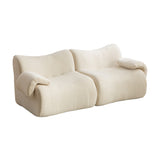 Canapé modulaire chenille beige 2 places