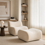 Canapé modulaire chenille beige 1 place