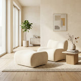Canapé modulaire chenille beige 1 place
