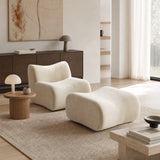 Canapé modulaire chenille beige 1 place