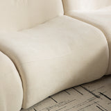 Canapé modulaire chenille beige 1 place