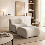 Canapé modulaire chenille gris 1 place